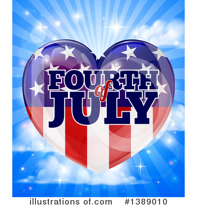 Royalty-Free (RF) Fourth Of July Clipart Illustration by AtStockIllustration - Stock Sample #1389010