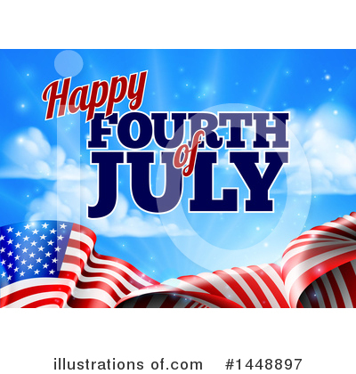 Royalty-Free (RF) Fourth Of July Clipart Illustration by AtStockIllustration - Stock Sample #1448897