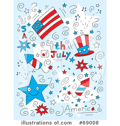 Royalty-Free (RF) Fourth Of July Clipart Illustration by Cory Thoman - Stock Sample #69008
