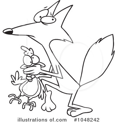 Royalty-Free (RF) Fox Clipart Illustration by toonaday - Stock Sample #1048242
