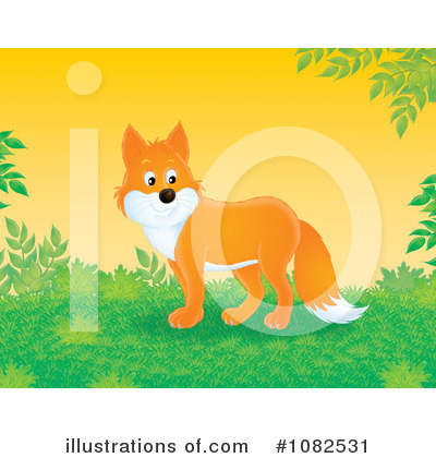 Royalty-Free (RF) Fox Clipart Illustration by Alex Bannykh - Stock Sample #1082531