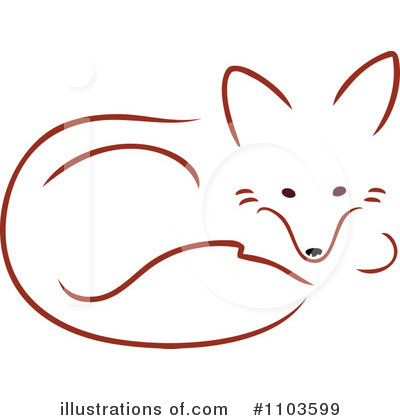 Royalty-Free (RF) Fox Clipart Illustration by Maria Bell - Stock Sample #1103599