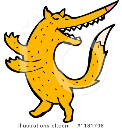 Royalty-Free (RF) Fox Clipart Illustration by lineartestpilot - Stock Sample #1131798