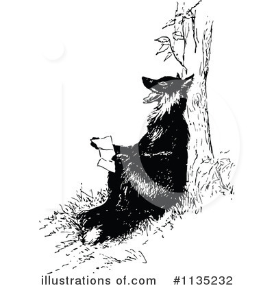 Royalty-Free (RF) Fox Clipart Illustration by Prawny Vintage - Stock Sample #1135232