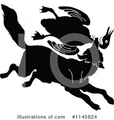 Royalty-Free (RF) Fox Clipart Illustration by Prawny Vintage - Stock Sample #1145824