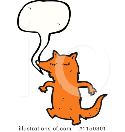 Royalty-Free (RF) Fox Clipart Illustration by lineartestpilot - Stock Sample #1150301