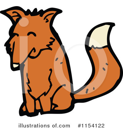 Royalty-Free (RF) Fox Clipart Illustration by lineartestpilot - Stock Sample #1154122