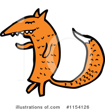 Royalty-Free (RF) Fox Clipart Illustration by lineartestpilot - Stock Sample #1154126