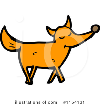 Royalty-Free (RF) Fox Clipart Illustration by lineartestpilot - Stock Sample #1154131