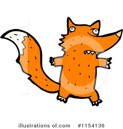 Royalty-Free (RF) Fox Clipart Illustration by lineartestpilot - Stock Sample #1154136