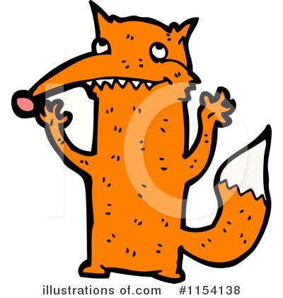 Royalty-Free (RF) Fox Clipart Illustration by lineartestpilot - Stock Sample #1154138