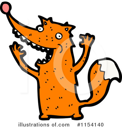 Royalty-Free (RF) Fox Clipart Illustration by lineartestpilot - Stock Sample #1154140