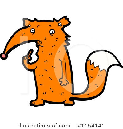 Royalty-Free (RF) Fox Clipart Illustration by lineartestpilot - Stock Sample #1154141