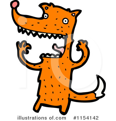 Royalty-Free (RF) Fox Clipart Illustration by lineartestpilot - Stock Sample #1154142