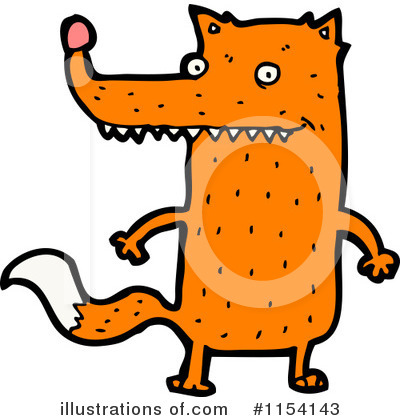 Royalty-Free (RF) Fox Clipart Illustration by lineartestpilot - Stock Sample #1154143