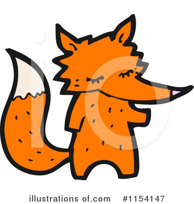 Royalty-Free (RF) Fox Clipart Illustration by lineartestpilot - Stock Sample #1154147