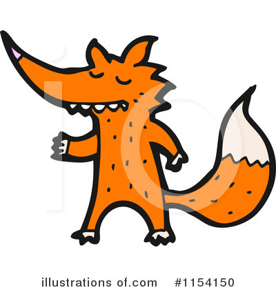 Royalty-Free (RF) Fox Clipart Illustration by lineartestpilot - Stock Sample #1154150