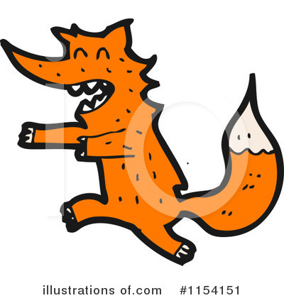 Royalty-Free (RF) Fox Clipart Illustration by lineartestpilot - Stock Sample #1154151