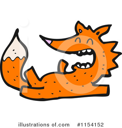 Royalty-Free (RF) Fox Clipart Illustration by lineartestpilot - Stock Sample #1154152