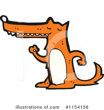 Royalty-Free (RF) Fox Clipart Illustration by lineartestpilot - Stock Sample #1154156