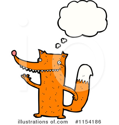 Royalty-Free (RF) Fox Clipart Illustration by lineartestpilot - Stock Sample #1154186