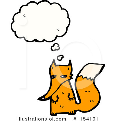 Royalty-Free (RF) Fox Clipart Illustration by lineartestpilot - Stock Sample #1154191