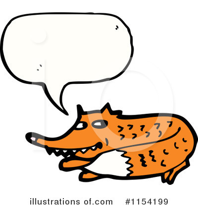 Royalty-Free (RF) Fox Clipart Illustration by lineartestpilot - Stock Sample #1154199