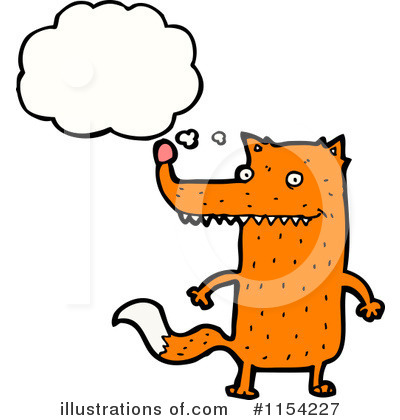 Royalty-Free (RF) Fox Clipart Illustration by lineartestpilot - Stock Sample #1154227