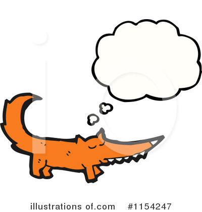 Royalty-Free (RF) Fox Clipart Illustration by lineartestpilot - Stock Sample #1154247
