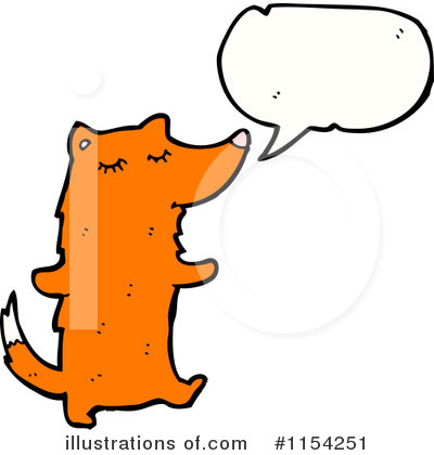 Royalty-Free (RF) Fox Clipart Illustration by lineartestpilot - Stock Sample #1154251