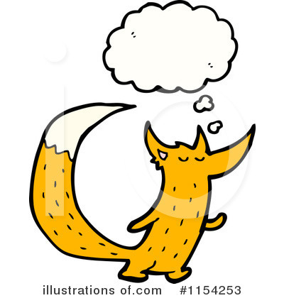 Royalty-Free (RF) Fox Clipart Illustration by lineartestpilot - Stock Sample #1154253