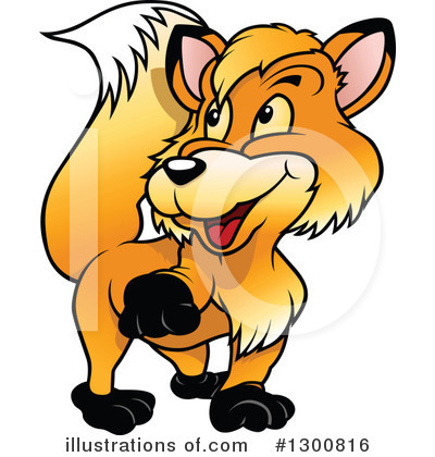 Royalty-Free (RF) Fox Clipart Illustration by dero - Stock Sample #1300816
