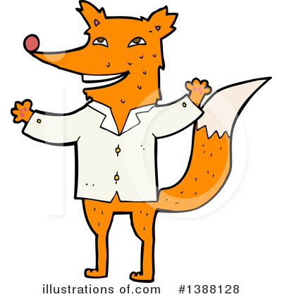 Royalty-Free (RF) Fox Clipart Illustration by lineartestpilot - Stock Sample #1388128