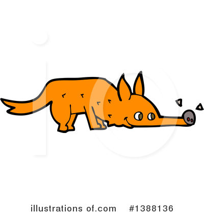 Royalty-Free (RF) Fox Clipart Illustration by lineartestpilot - Stock Sample #1388136