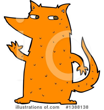 Royalty-Free (RF) Fox Clipart Illustration by lineartestpilot - Stock Sample #1388138