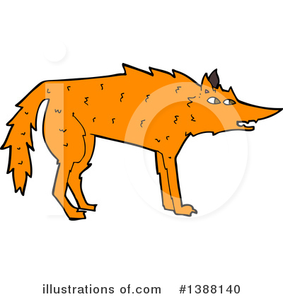 Royalty-Free (RF) Fox Clipart Illustration by lineartestpilot - Stock Sample #1388140