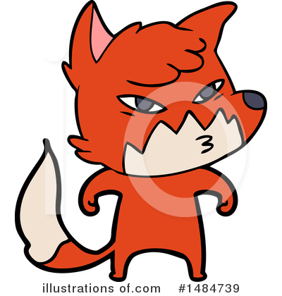 Royalty-Free (RF) Fox Clipart Illustration by lineartestpilot - Stock Sample #1484739