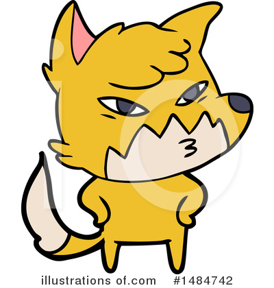 Royalty-Free (RF) Fox Clipart Illustration by lineartestpilot - Stock Sample #1484742