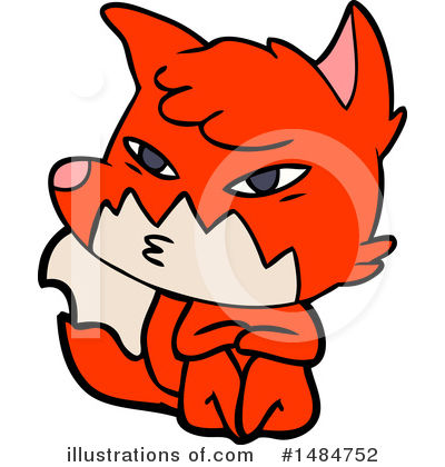 Royalty-Free (RF) Fox Clipart Illustration by lineartestpilot - Stock Sample #1484752