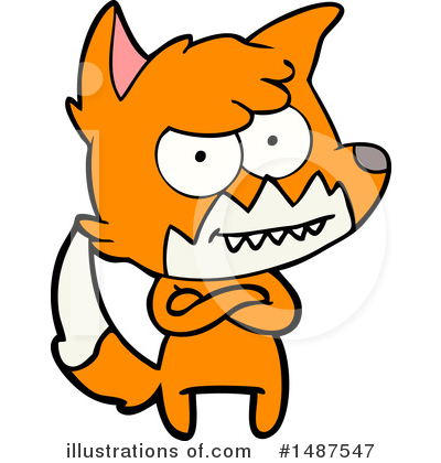 Royalty-Free (RF) Fox Clipart Illustration by lineartestpilot - Stock Sample #1487547