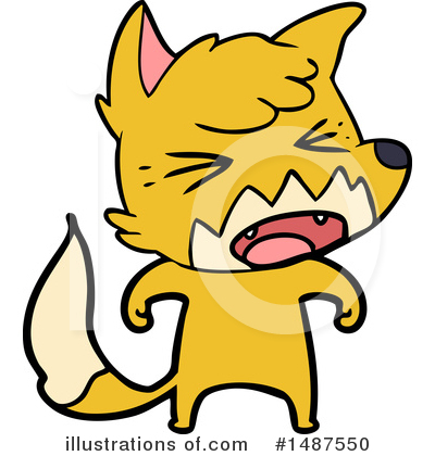 Royalty-Free (RF) Fox Clipart Illustration by lineartestpilot - Stock Sample #1487550