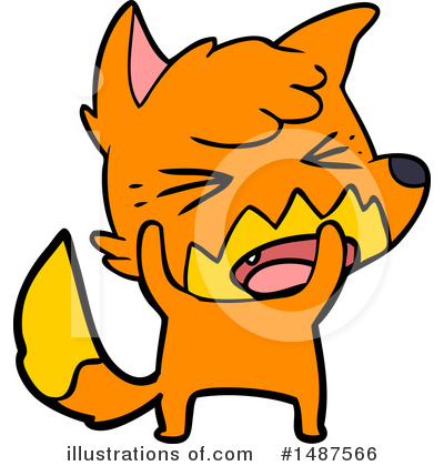 Royalty-Free (RF) Fox Clipart Illustration by lineartestpilot - Stock Sample #1487566