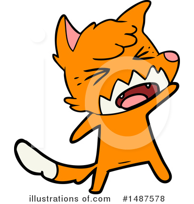 Royalty-Free (RF) Fox Clipart Illustration by lineartestpilot - Stock Sample #1487578