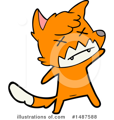 Royalty-Free (RF) Fox Clipart Illustration by lineartestpilot - Stock Sample #1487588