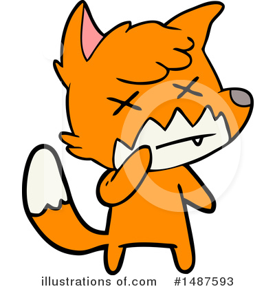 Royalty-Free (RF) Fox Clipart Illustration by lineartestpilot - Stock Sample #1487593
