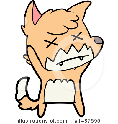 Royalty-Free (RF) Fox Clipart Illustration by lineartestpilot - Stock Sample #1487595