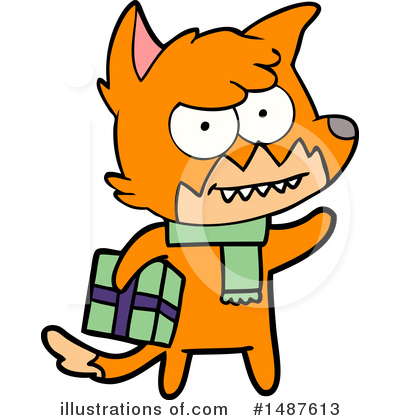 Royalty-Free (RF) Fox Clipart Illustration by lineartestpilot - Stock Sample #1487613