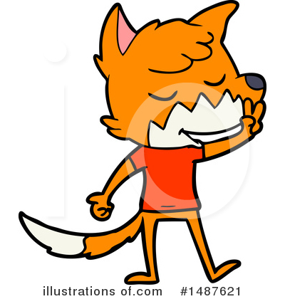 Royalty-Free (RF) Fox Clipart Illustration by lineartestpilot - Stock Sample #1487621