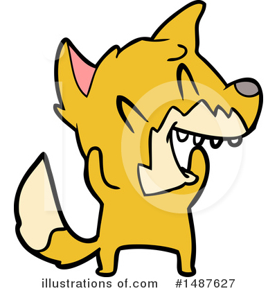 Royalty-Free (RF) Fox Clipart Illustration by lineartestpilot - Stock Sample #1487627