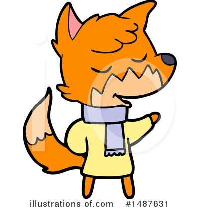 Royalty-Free (RF) Fox Clipart Illustration by lineartestpilot - Stock Sample #1487631